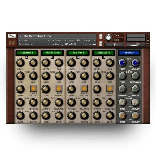 Hideaway Studio The Pentodian Resonator Choir interface