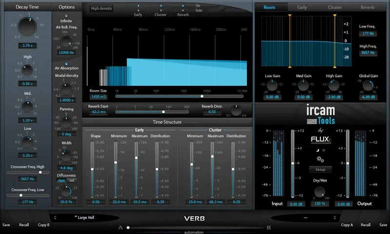 Flux IRCAM Verb V3 interface
