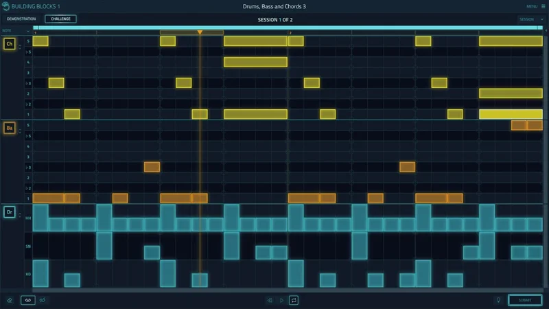 Audible Genius Building Blocks 1 interface