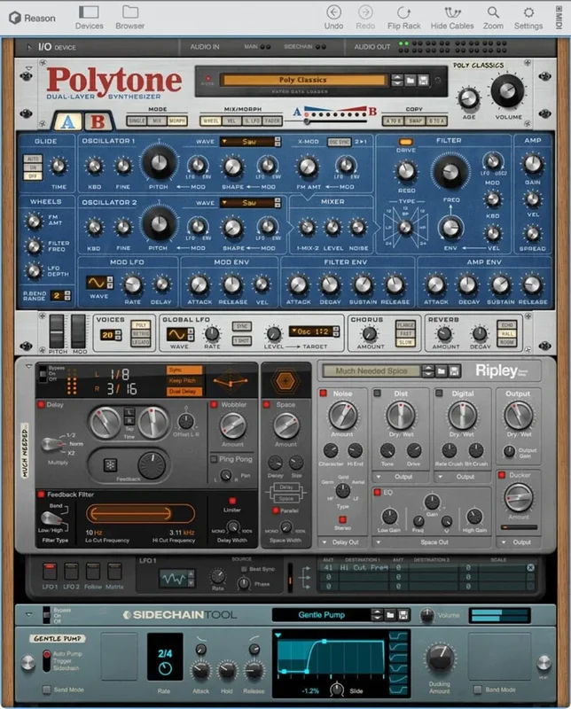 Reason Studios Reason Rack License interface