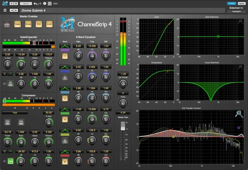 Metric Halo ChannelStrip v4 interface
