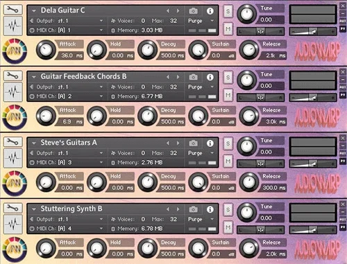 AudioWarp Tape XX interface