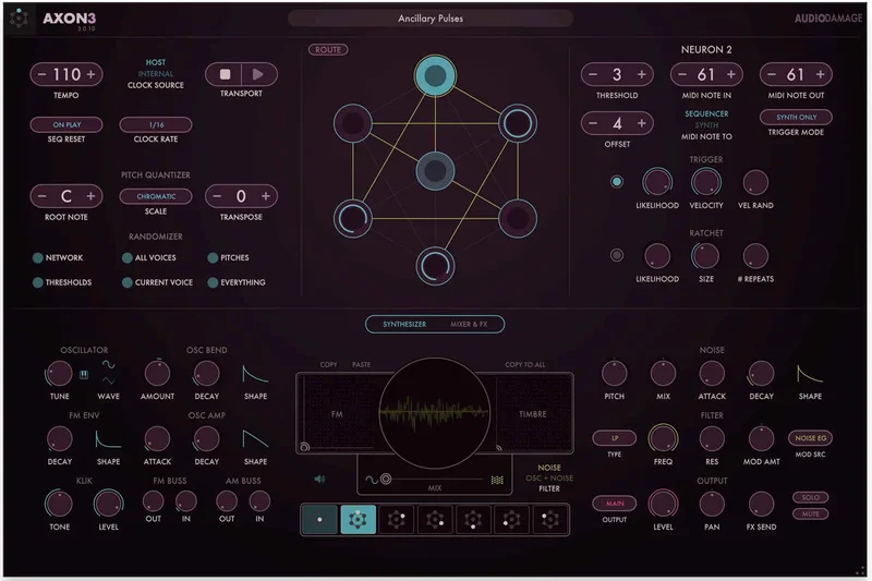 Audio Damage Axon 3 interface