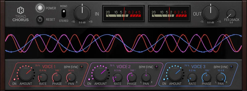 IK Multimedia Triad Chorus interface