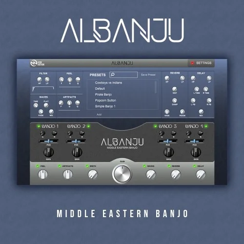 New Nation Software Albanju Middle Eastern Banjo Plugin interface