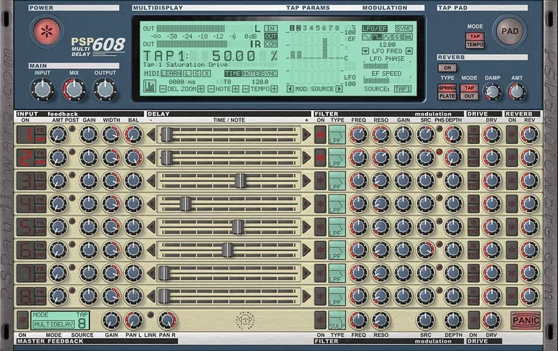 PSP 608 MD interface
