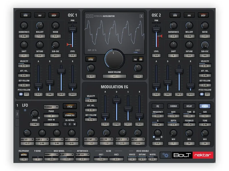 Nektar Bolt interface