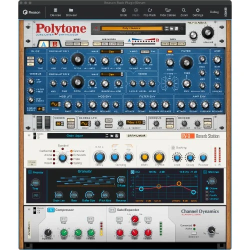 Reason Studios Reason Rack 14 Upgrade interface