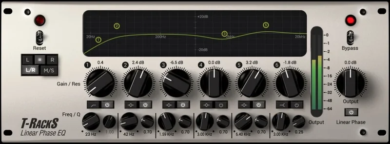 IK Multimedia T-RackS Linear Phase EQ interface