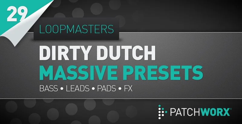 Loopmasters Dirty Dutch Massive Presets interface