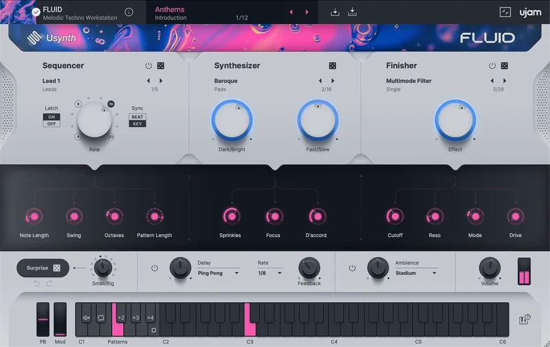 UJAM FLUID interface