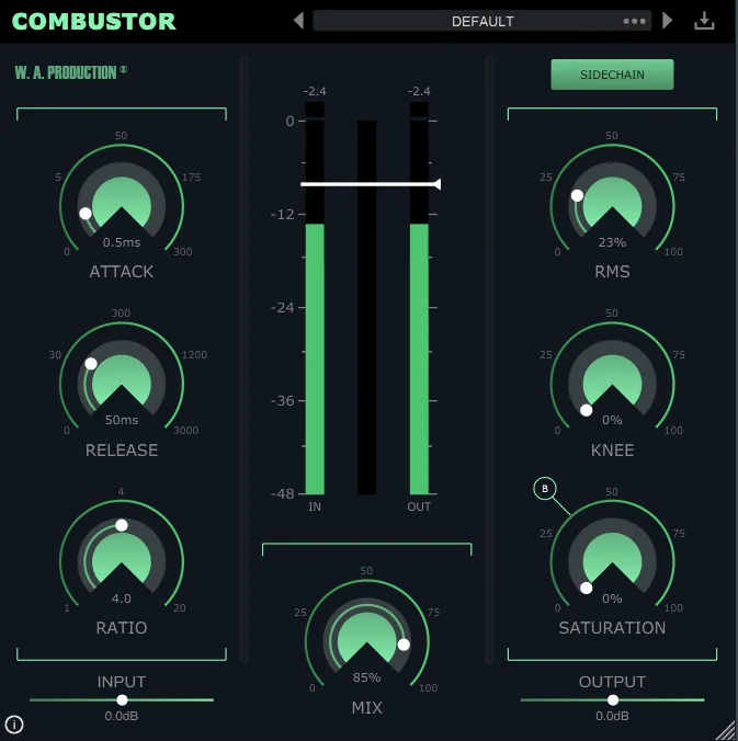 W. A. Production Combustor interface