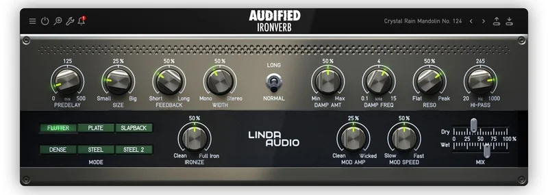 Audified Linda IronVerb interface