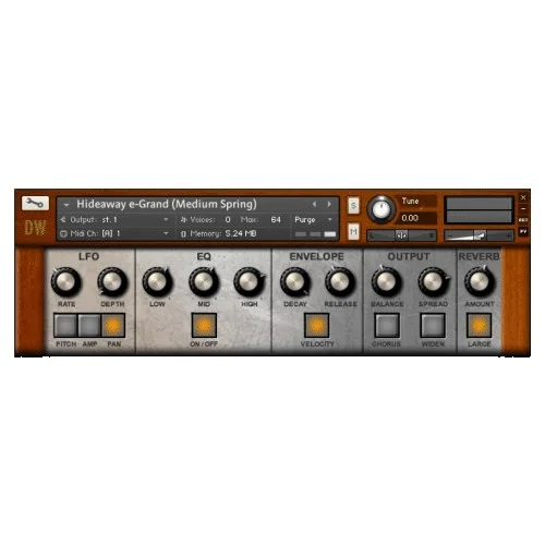 Hideaway Studio E-Grand interface