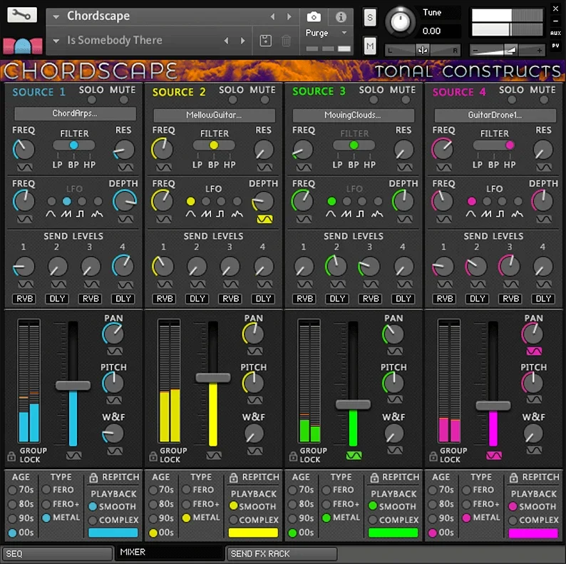 Divergent Audio Group Chordscape interface