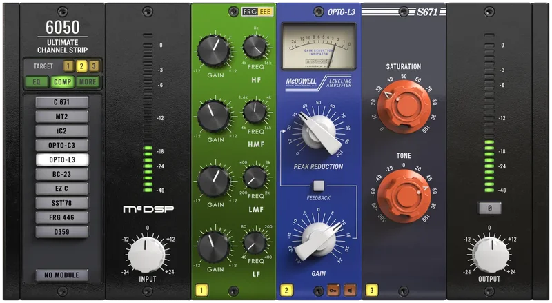 McDSP 6050 Ultimate Channel Strip HD v7 interface