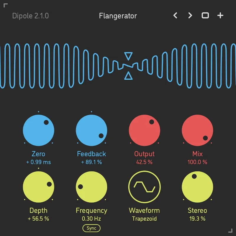 Sinevibes Dipole interface