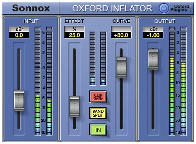 Universal Audio Sonnox Oxford Inflator interface