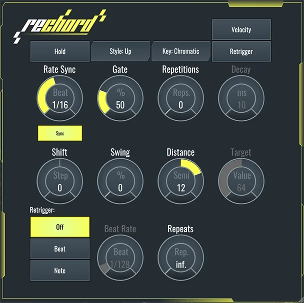 SoundBridge reChord Arpeggiator – Lifetime License interface