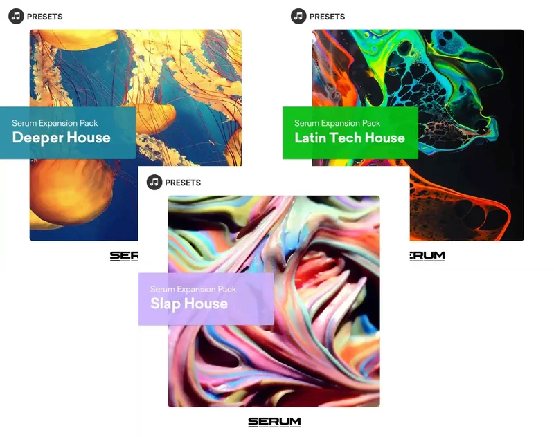 Plugin Boutique Presets Modern House & Tech Serum Presets Bundle interface