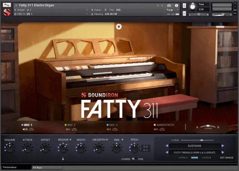 Soundiron Vintage Keys Series: Fatty 311 interface