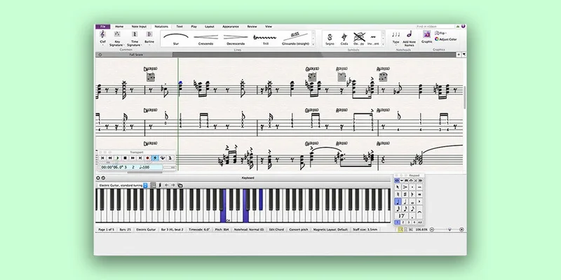 Avid Sibelius Artist Perpetual License interface