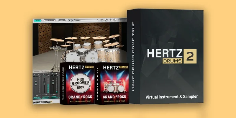 Hertz Instruments Hertz Drums Rock Bundle interface