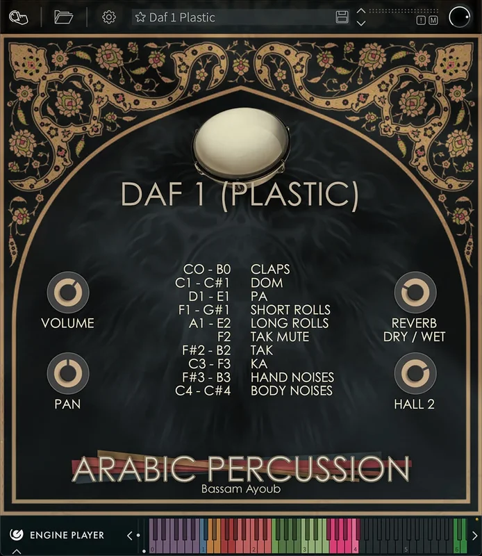 Engine Audio Arabic Percussion Dufouf interface