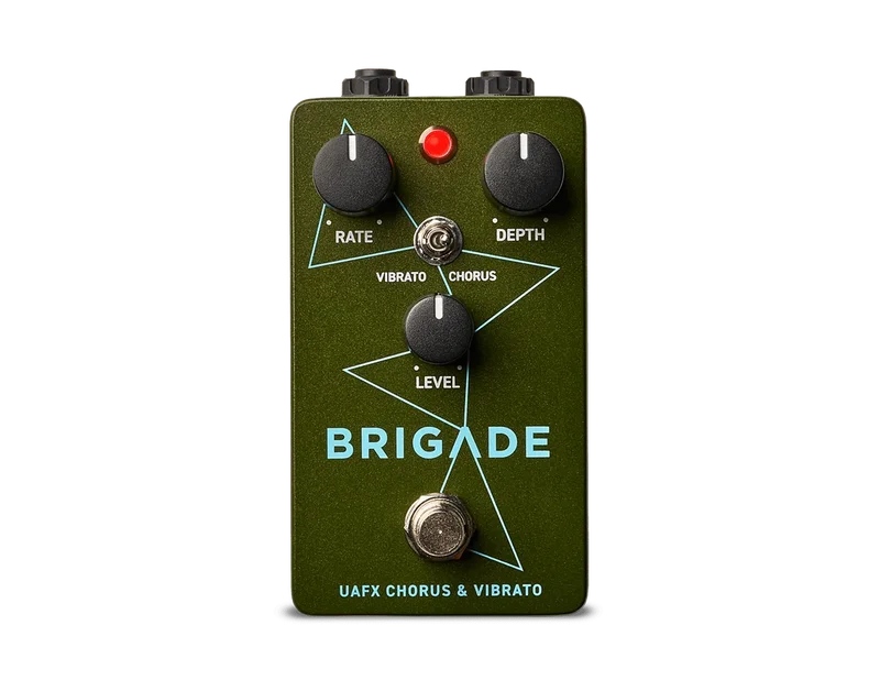 Universal Audio Brigade Chorus & Vibrato Pedal interface