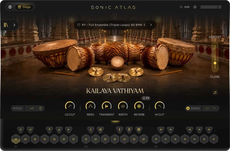 Pitch Innovations Sonic Atlas Expansion: Kailaya Vathiyam Kit interface