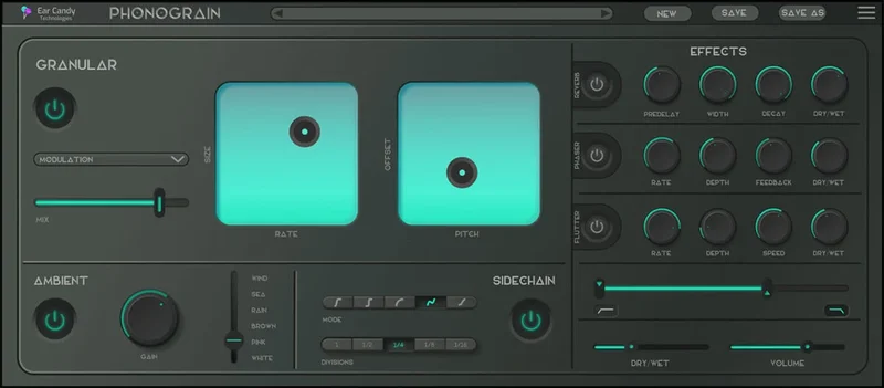 Ear Candy Phonograin interface