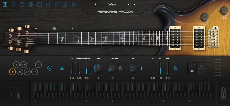 Ample Sound Ample Guitar Peregrine Falcon interface