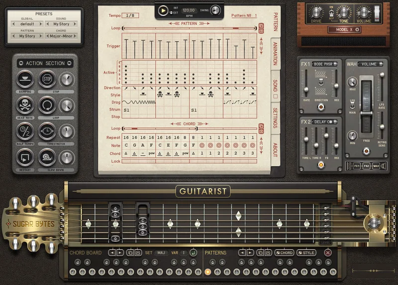 Sugar Bytes Guitarist interface