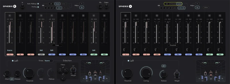 Waves Spherix Immersive Compressor & Limiter interface
