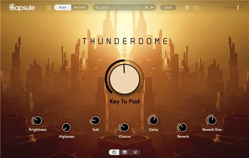 Capsule Audio Thunderdome interface
