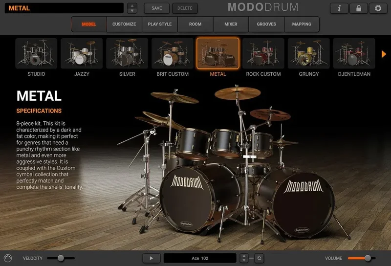 IK Multimedia MODO DRUM 1.5 Crossgrade interface