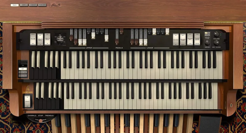 Cherry Audio Blue3 Tonewheel Organ interface