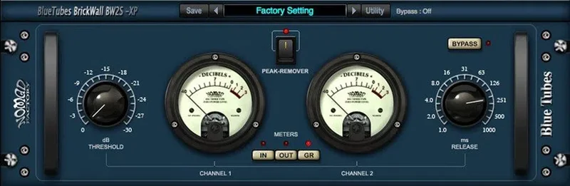 Nomad Factory Blue Tubes BrickWall BW-2S interface