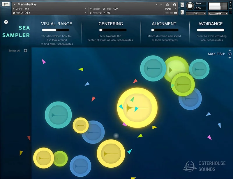 Ben Osterhouse Sea Sampler interface