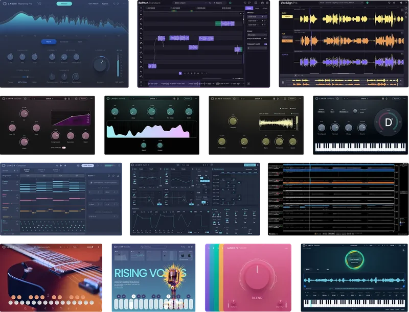 LANDR Ultimate Bundle interface