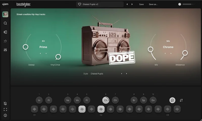 UJAM Dope interface