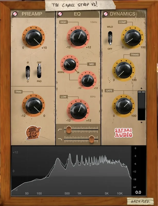 Safari Audio The Camel Strip V2 interface