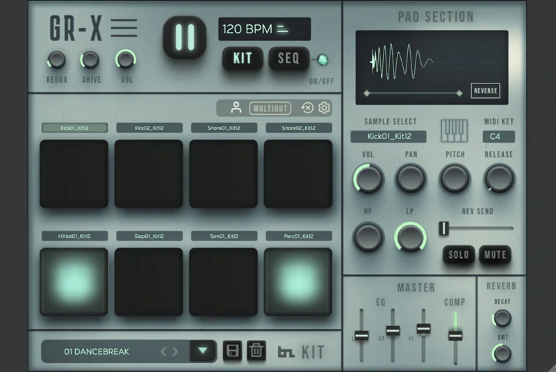 BeatSkillz GR-X interface