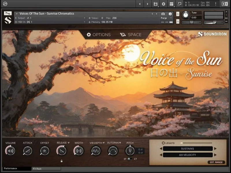 Soundiron Voice of the Sun - Sunrise interface