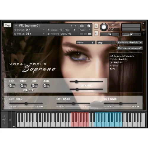 Bela D Media Vocal Tools Latin Soprano interface