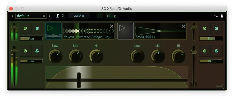 Stagecraft XFade interface