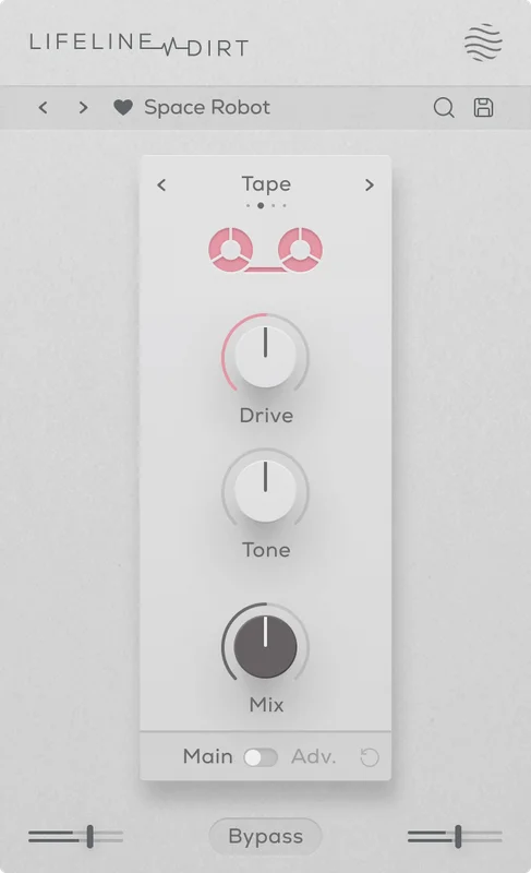 Excite Audio Lifeline Dirt interface