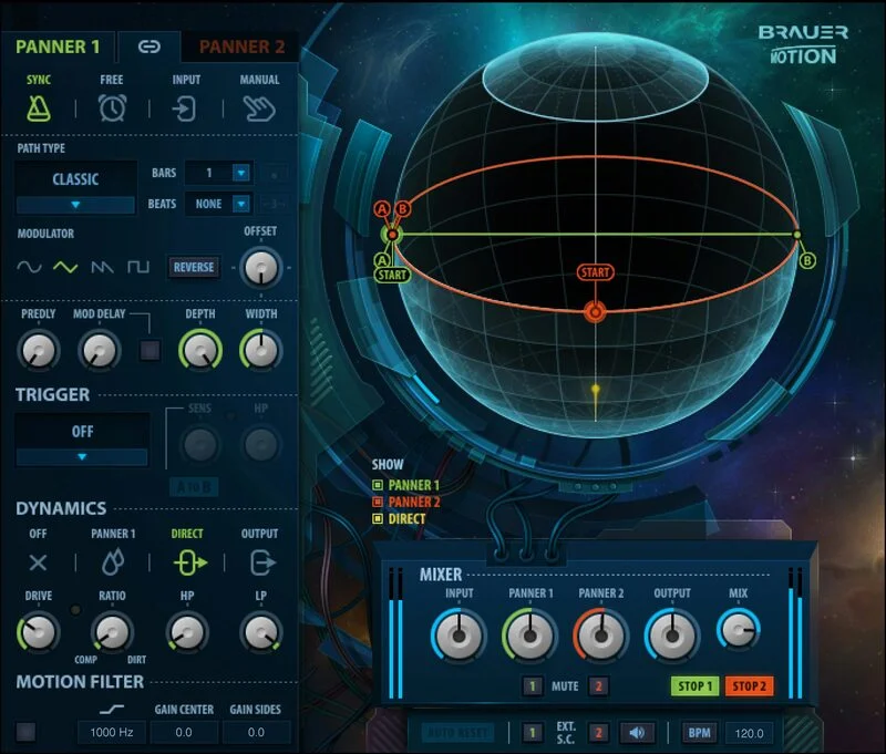 Waves Brauer Motion interface