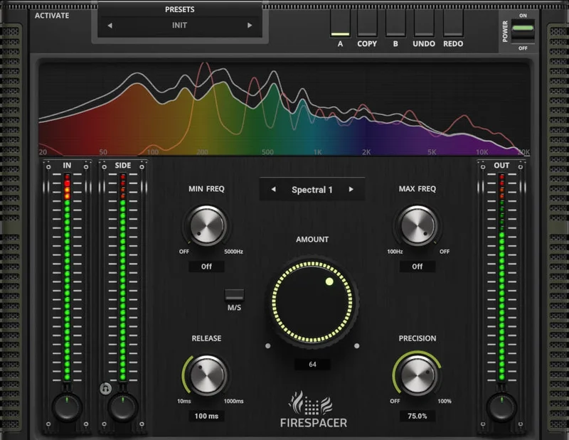 United Plugins FireSpacer interface