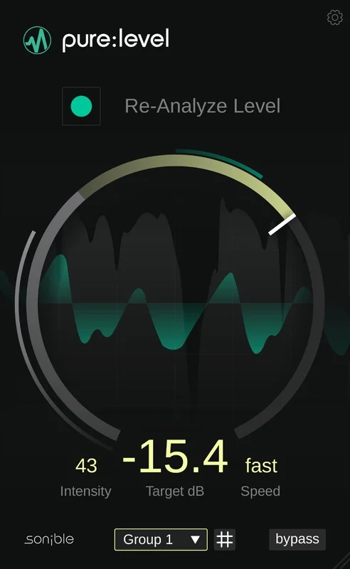 Sonible pure:level interface